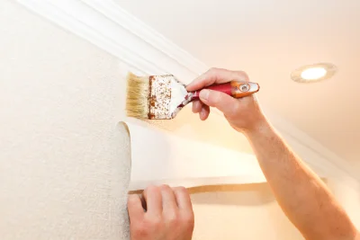 Pose de papier peint à Cierrey — revêtements muraux et toiles de verre